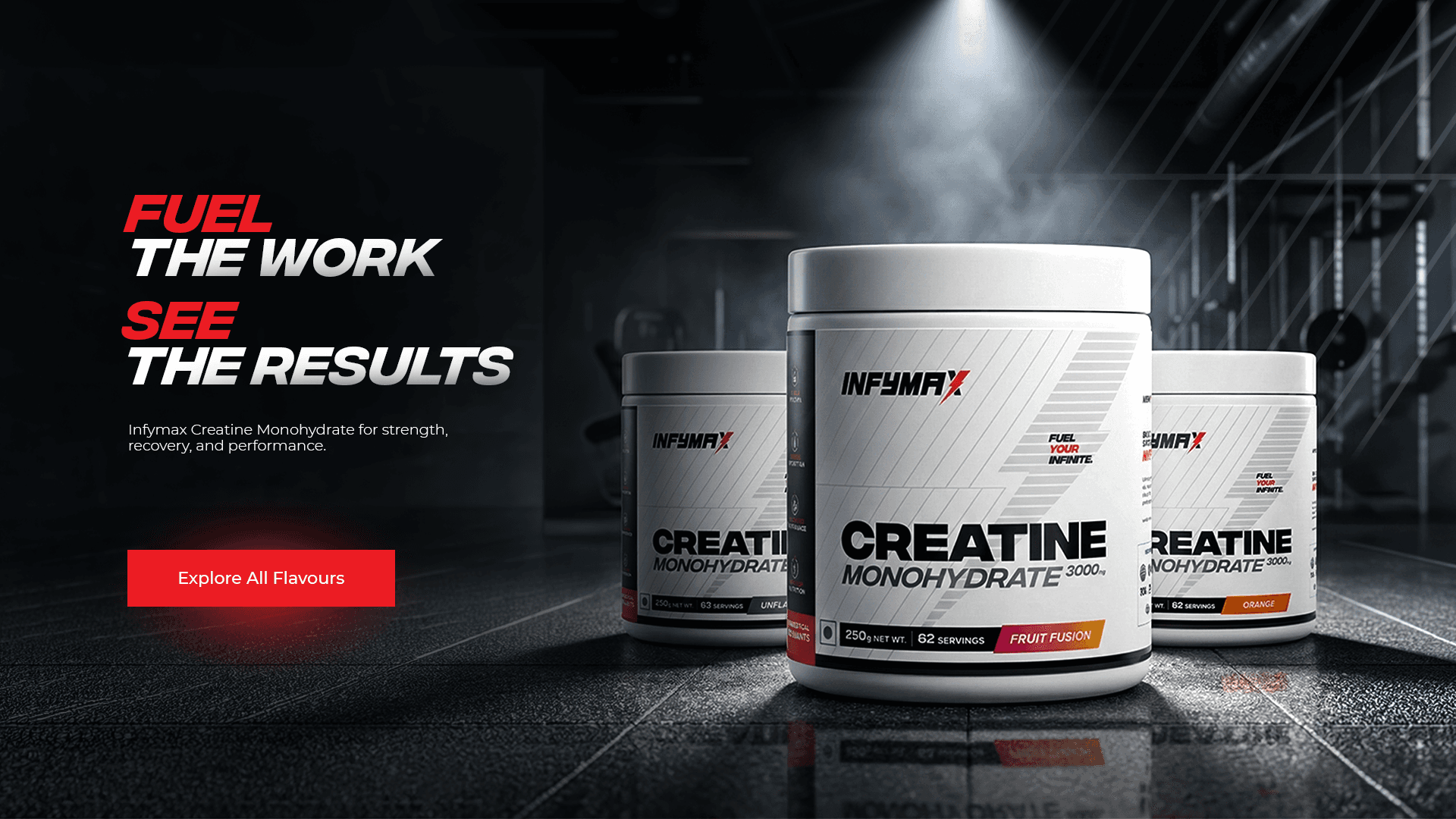 Fuel the work, see the results — explore all flavours