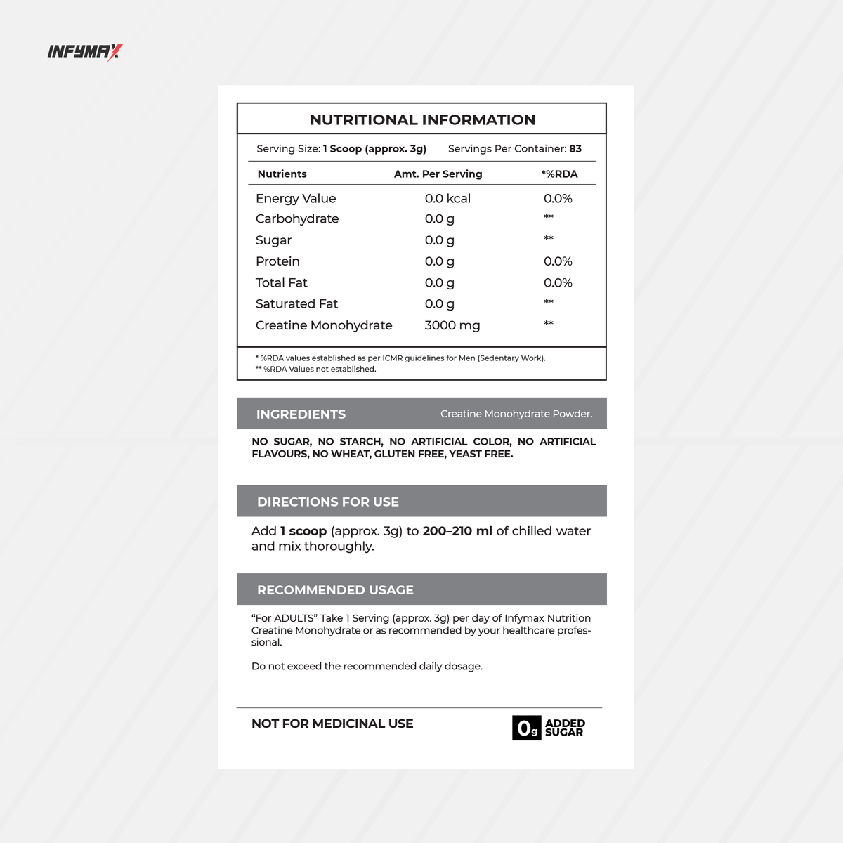 Creatine Monohydrate Unflavored